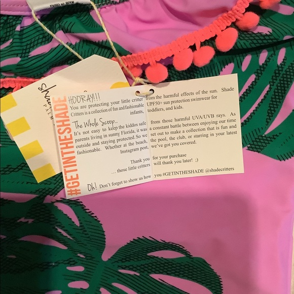 Girls Shade Critters swimsuit - Picture 3 of 5